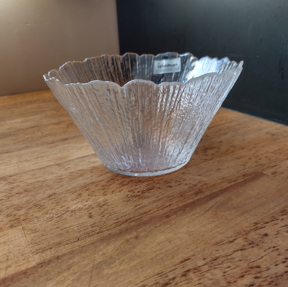 Vetropuro Glassware Translucent Bowl Made In Turkey Beautiful iridescent glass - Picture 5 of 8